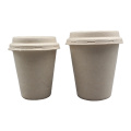 Disposable Biodegradable Sugarcane Bagasse Cup Bagasse Coffee Cup For Drinking Coffee